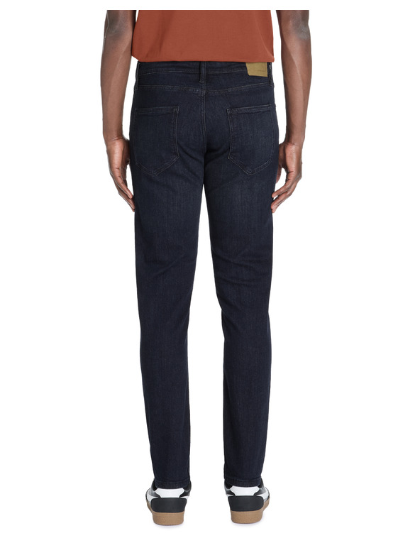 Celio Temno modre moške tanke kavbojke Foslim