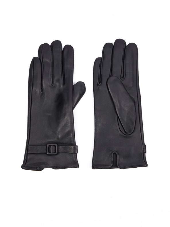 Orsay Črne ženske usnjene rokavice ORSAY