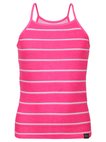 NAX Temno roza dekliška črtasta majica NAX Burgo