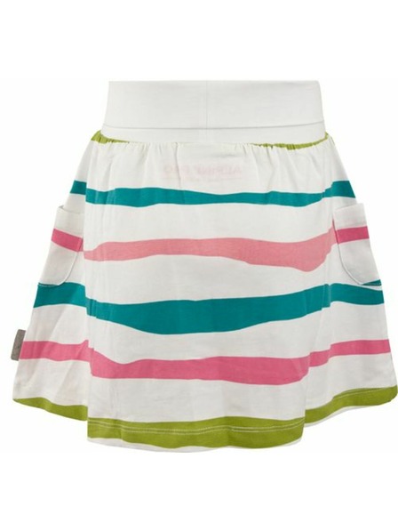 ALPINE PRO Belo dekliško črtasto krilo ALPINE PRO Owelo