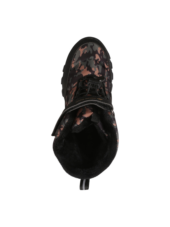 ALPINE PRO Črni vzorčeni otroški snežaki Alpine Pro Lando