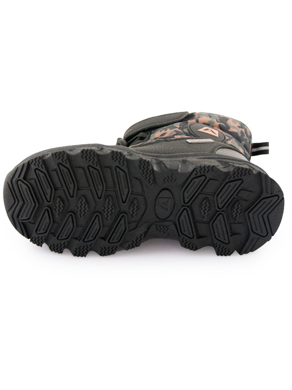 ALPINE PRO Črni vzorčeni otroški snežaki Alpine Pro Lando