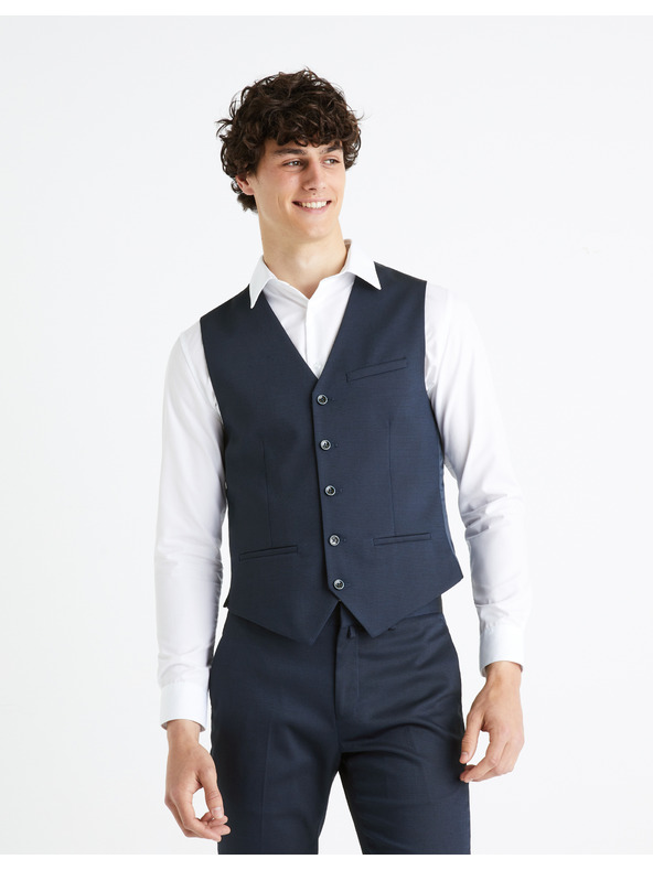 Celio Temno modri telovnik Celio Rugidiam