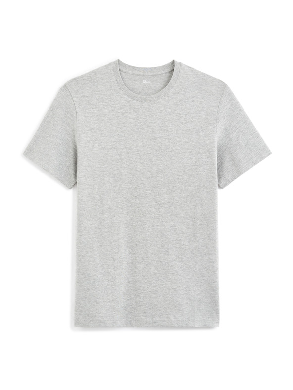 Celio Svetlo siva osnovna majica Celio Tebase