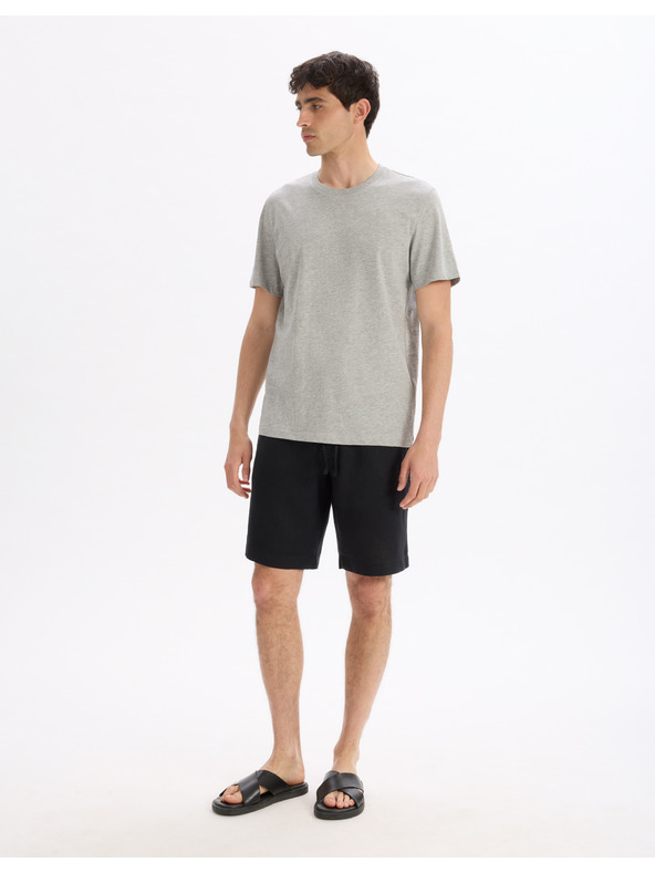 Celio Svetlo siva osnovna majica Celio Tebase