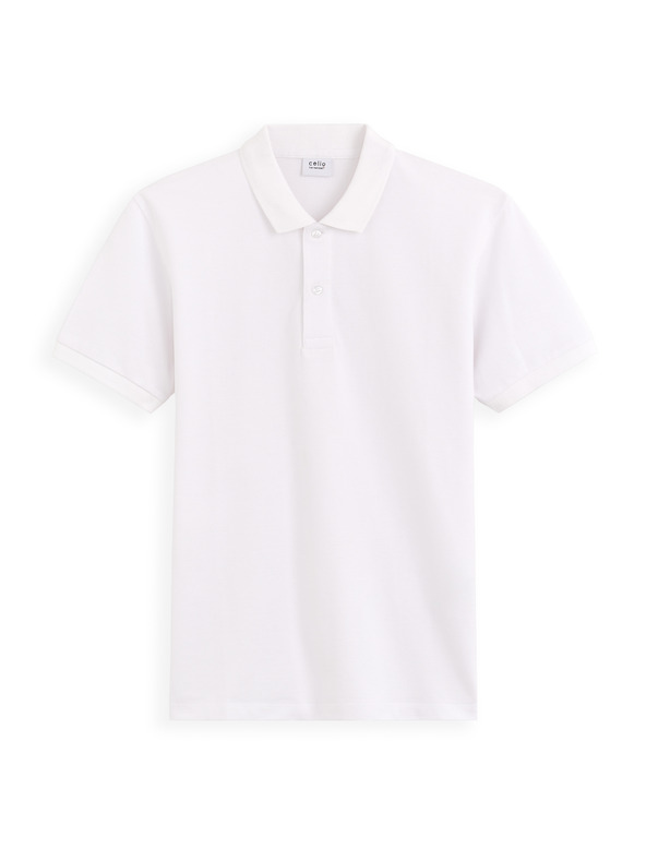Celio Bela moška polo majica Celio