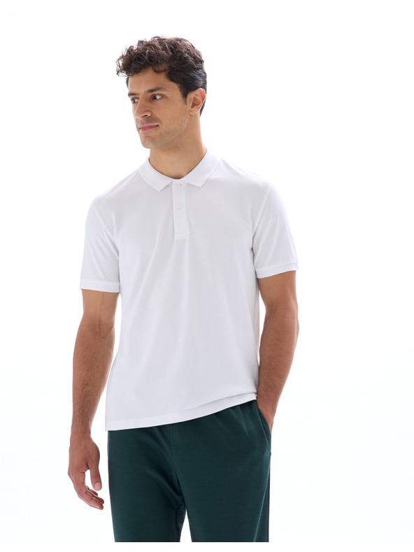 Celio Bela moška polo majica Celio