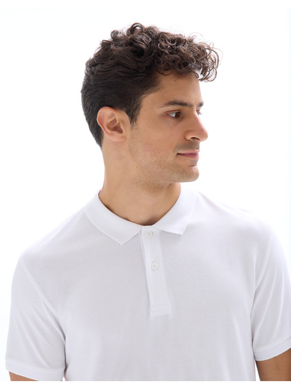 Celio Bela moška polo majica Celio