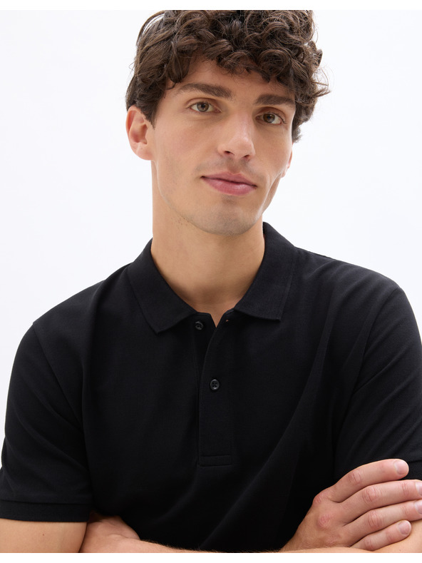 Celio Črna moška polo majica Celio Teone