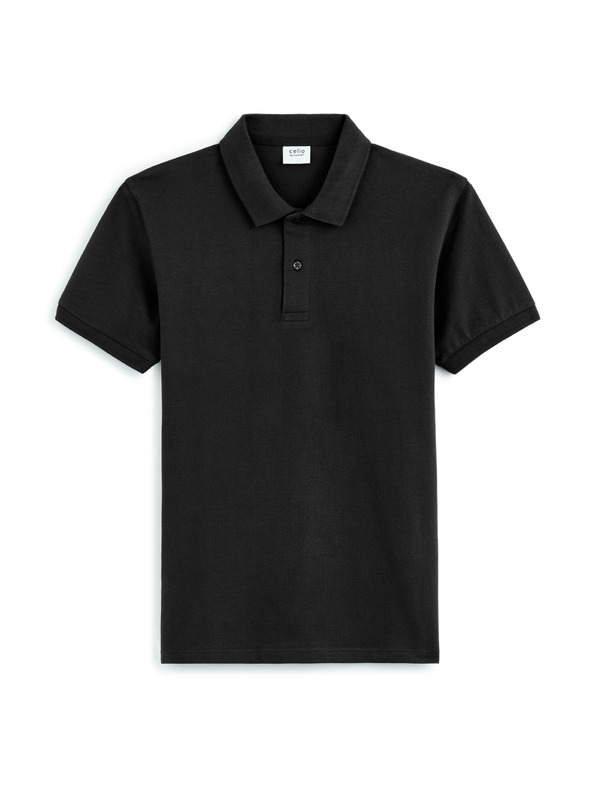 Celio Črna moška polo majica Celio Teone