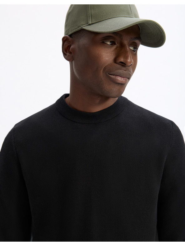 Celio Črn moški pulover Celio Bepic