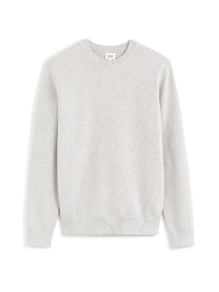 Celio Svetlo siv moški pulover Celio Bepic