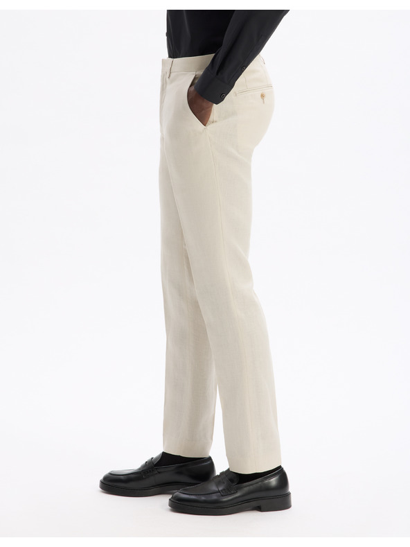 Celio Lanene hlače za obleko Bohot2 Celio