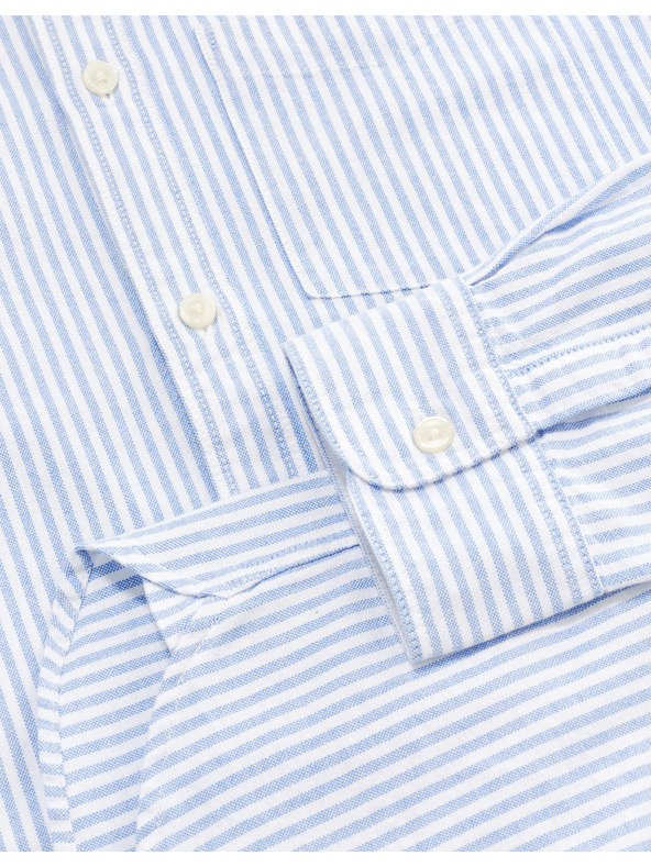 Celio Svetlomodra moška črtasta majica rednega kroja Celio Caoxfordy