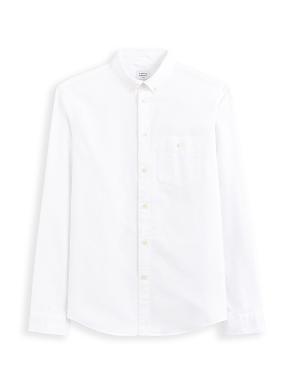 Celio Bela moška navadna bombažna majica Celio Daxford