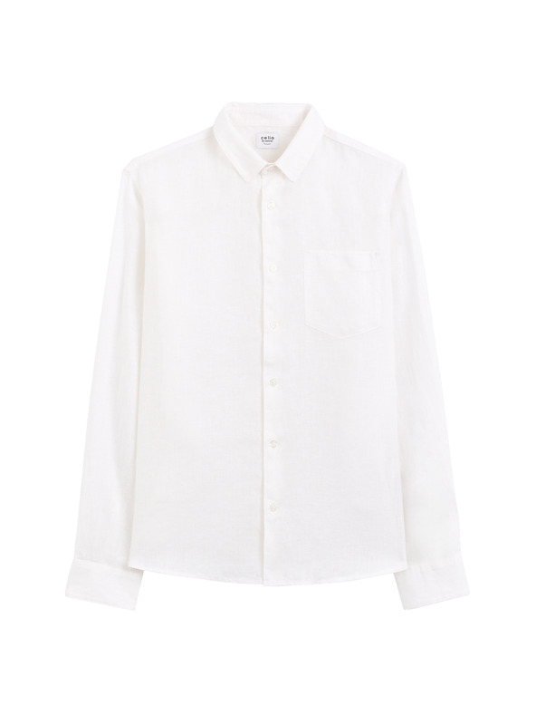 Celio Bela moška lanena srajca Celio Daflix