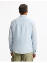 Celio Svetlo modra moška lanena srajca Celio Daflix