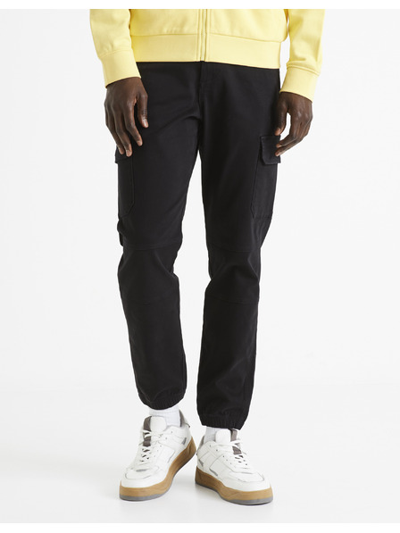Celio Črne moške tovorne hlače Celio Dolyte