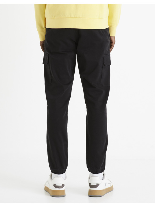 Celio Črne moške tovorne hlače Celio Dolyte