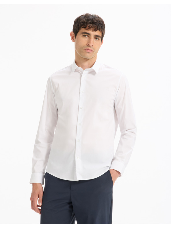 Celio Bela moška majica Celio Masantalrg