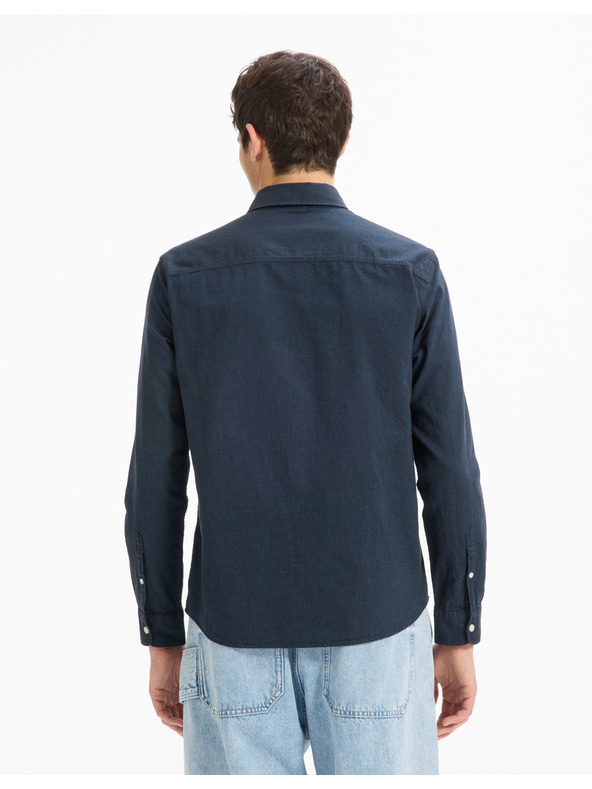Celio Temno modra moška srajca Celio Daxford