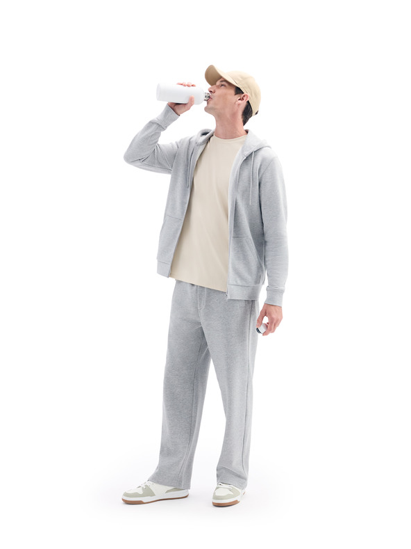 Celio Svetlo siva moška osnovna jopa Celio Fethree