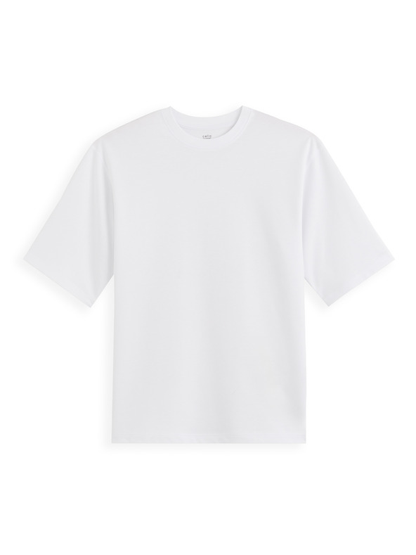 Celio Bela moška majica Celio Gehem