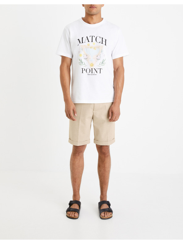 Celio Bež Moške kratke hlače Celio Doevanbm