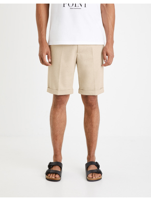 Celio Bež Moške kratke hlače Celio Doevanbm