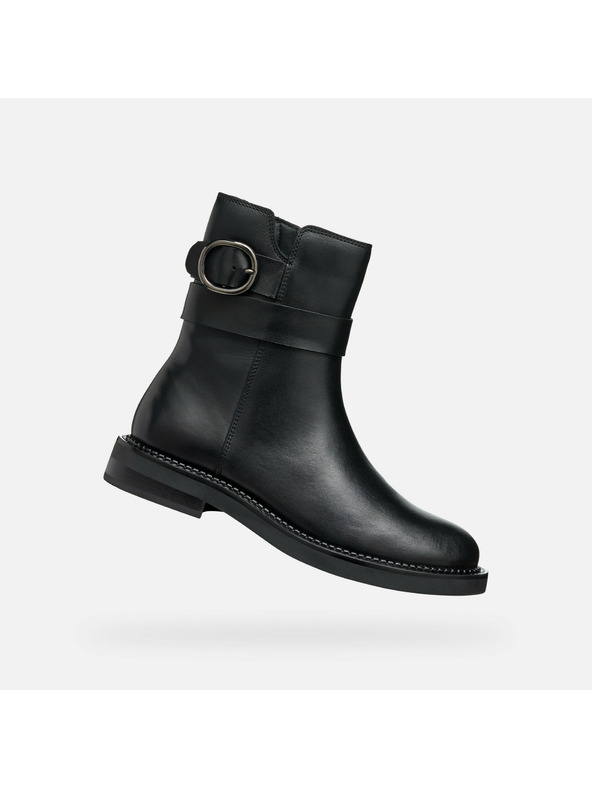 Geox Črni ženski gležnjarji Geox Serilda