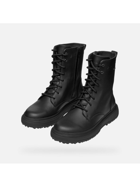 Geox Črni ženski gležnjarji Geox Lamidie + Grip ABX