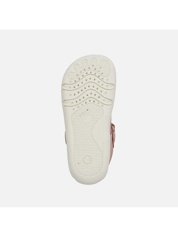 Geox Staroružové dievčenské barefoot tenisky s otvoreným nártom Geox Steppieu