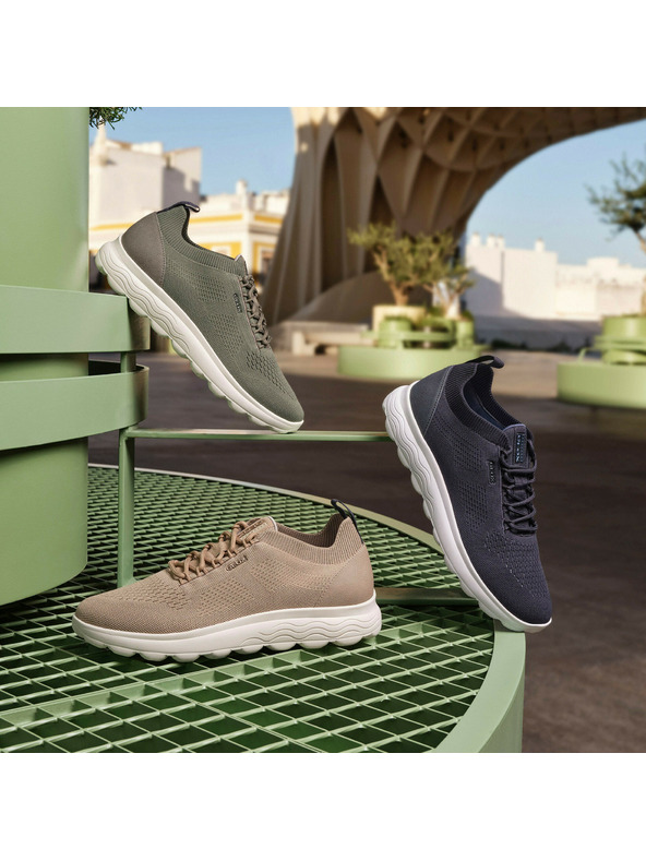 Geox Temno zelena Moški športni copati Geox Spherica