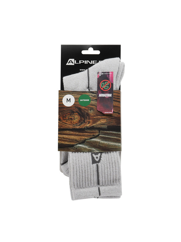 ALPINE PRO Svetlo sive ženske športne nogavice ALPINE PRO Banff 2