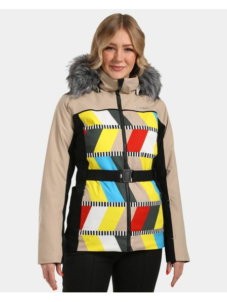 Kilpi Kilpi CLAIR-W Ženska smučarska jakna Beige