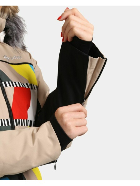 Kilpi Kilpi CLAIR-W Ženska smučarska jakna Beige