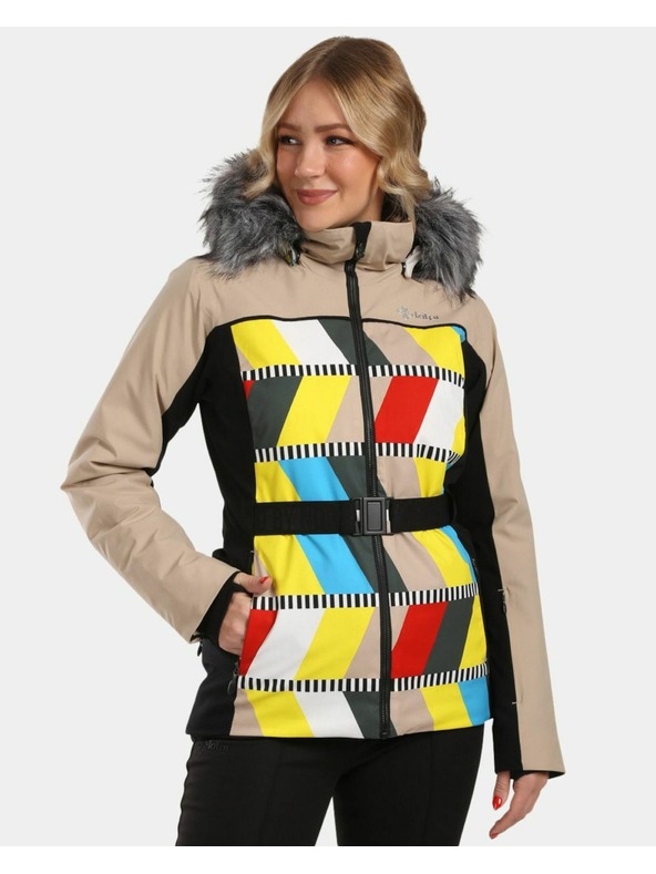 Kilpi Kilpi CLAIR-W Ženska smučarska jakna Beige