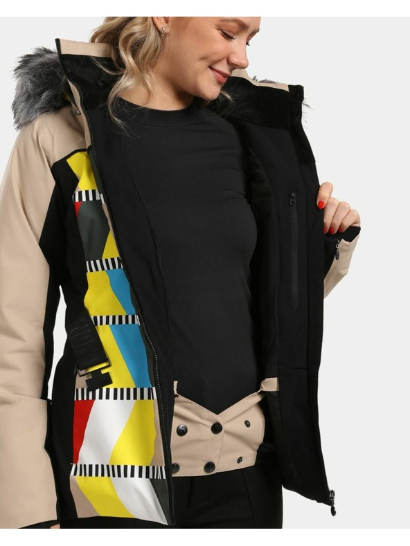 Kilpi Kilpi CLAIR-W Ženska smučarska jakna Beige