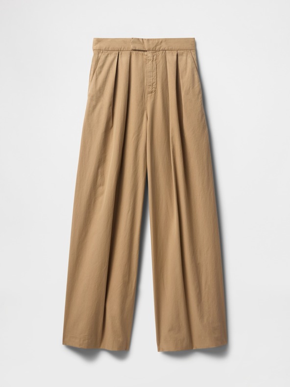 GAP Nagubane keperjeve khaki hlače High Rise wide-leg GAP