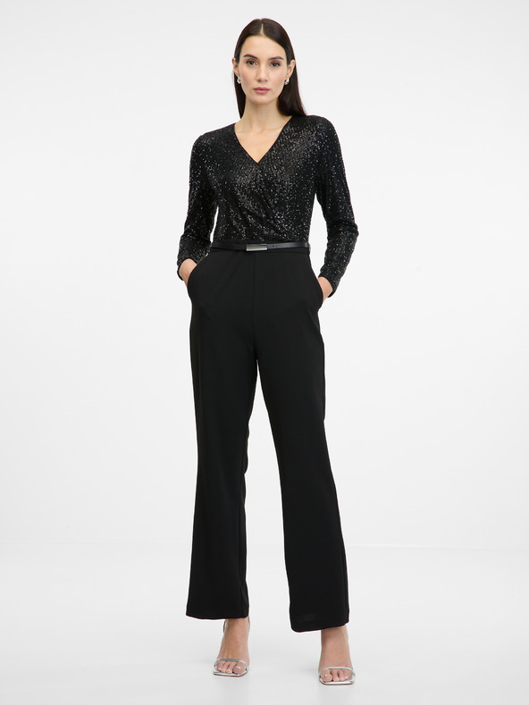 Orsay Črni ženski kombinezon ORSAY