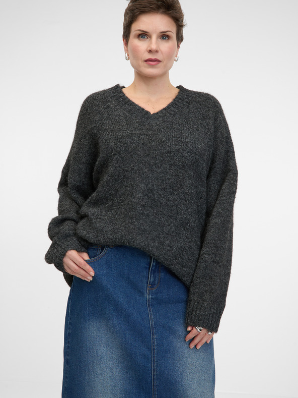 Orsay Temno modro žensko maksi krilo iz denima ORSAY