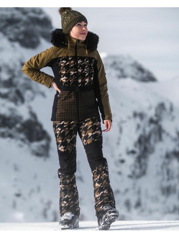 Kilpi Ženske softshell smučarske hlače Kilpi TORIEN-W Khaki