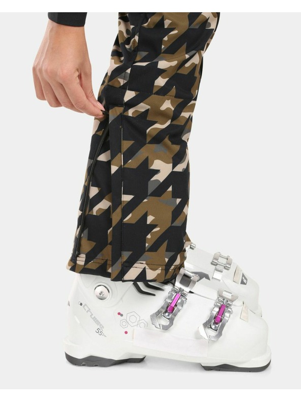 Kilpi Ženske softshell smučarske hlače Kilpi TORIEN-W Khaki