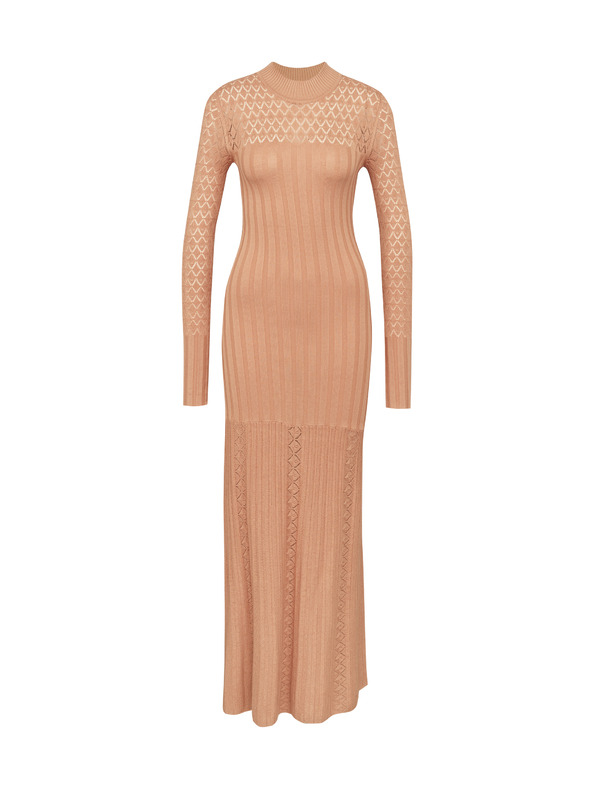 Orsay Svetlo rjava ženska maxi obleka ORSAY