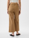 GAP Khaki hlače High Stride wide-leg gleženjske GAP