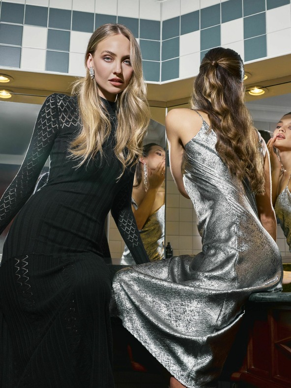 Orsay Črna ženska maksi obleka ORSAY