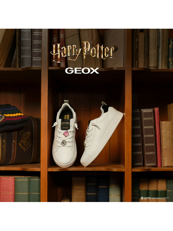 Geox Bele dekliške superge Geox Eclyper Harry Potter