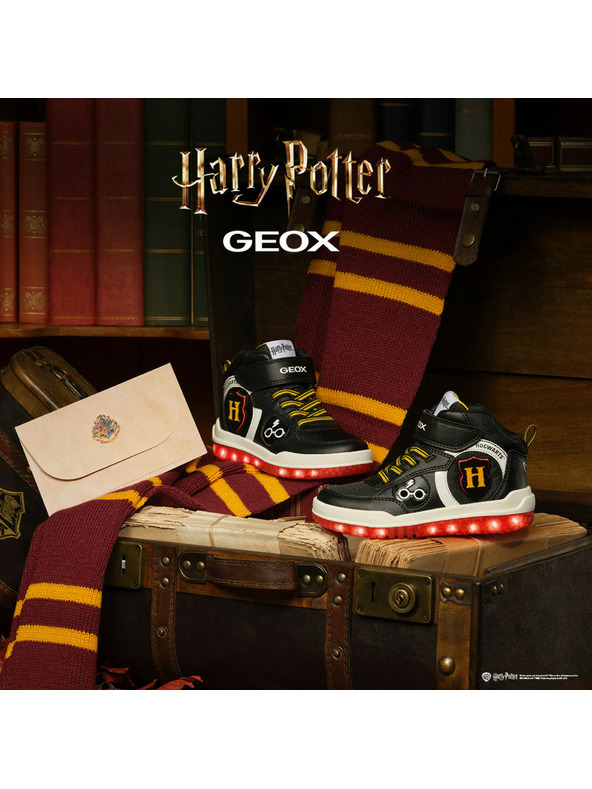 Geox Črne fantovske superge Geox Buzzerlight Harry Potter