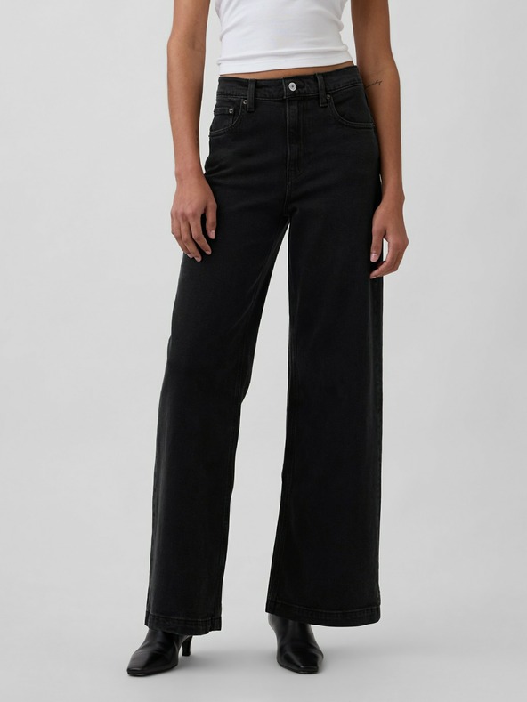 GAP Gap High Rise Stride Wide Jeans
