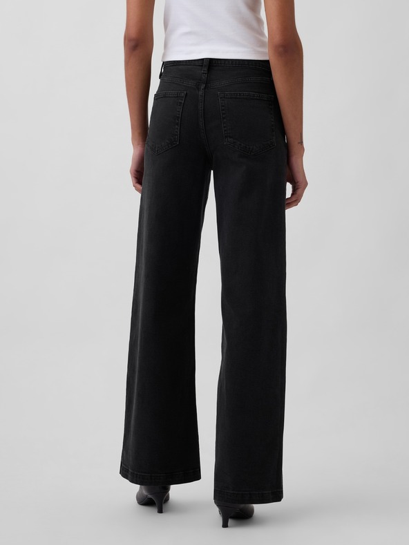 GAP Gap High Rise Stride Wide Jeans
